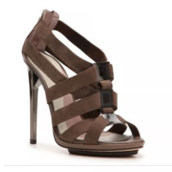 Herve Leger | Shoes | Herve Leger Claraa Espresso Heels Brown Size 4 ...